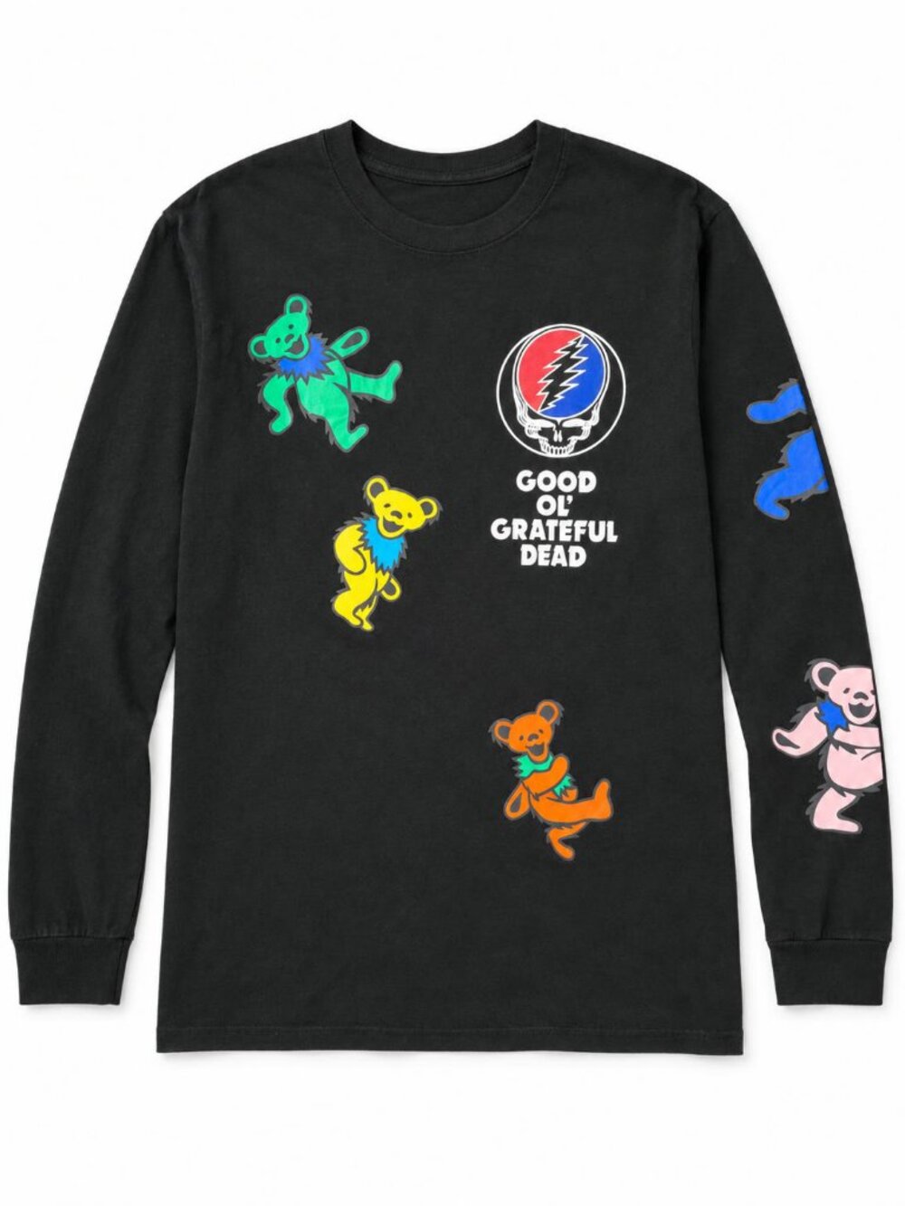 Grateful Dead Long Sleeve Tee Good Ol' Grateful Dead Stealie Bears